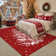 Christmas Decorative Washable Area Rug With Non-Slip Backing