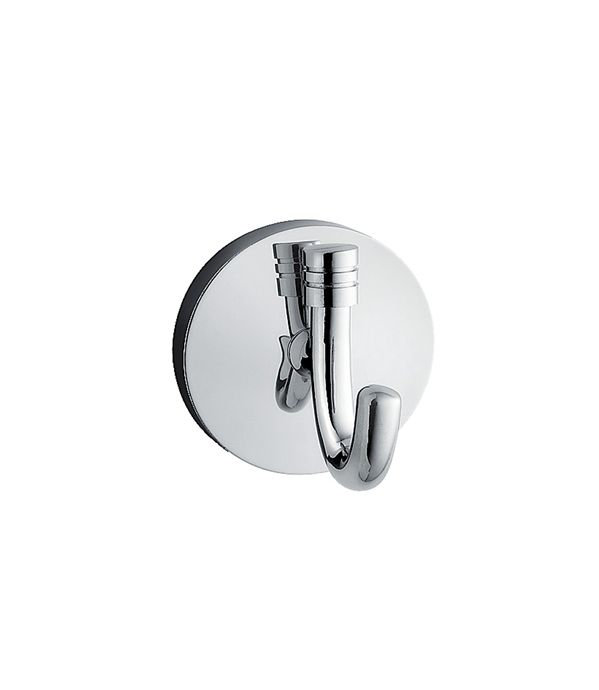 Crochet à serviettes mural simple Studio, Chrome poli