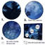 «Sapphire Magical Palm Tree Night I», reproduction sur toile-97093012-97093008