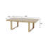 Table de salle à manger rectangulaire en bois manufacturé pour 12 personnes
