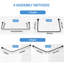 198cm L-Shaped Shower Curtain Pole