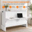 Bureau-lit intelligent 2 en 1 – Lit gigogne avec ports USB et tablette rabattable-455532844