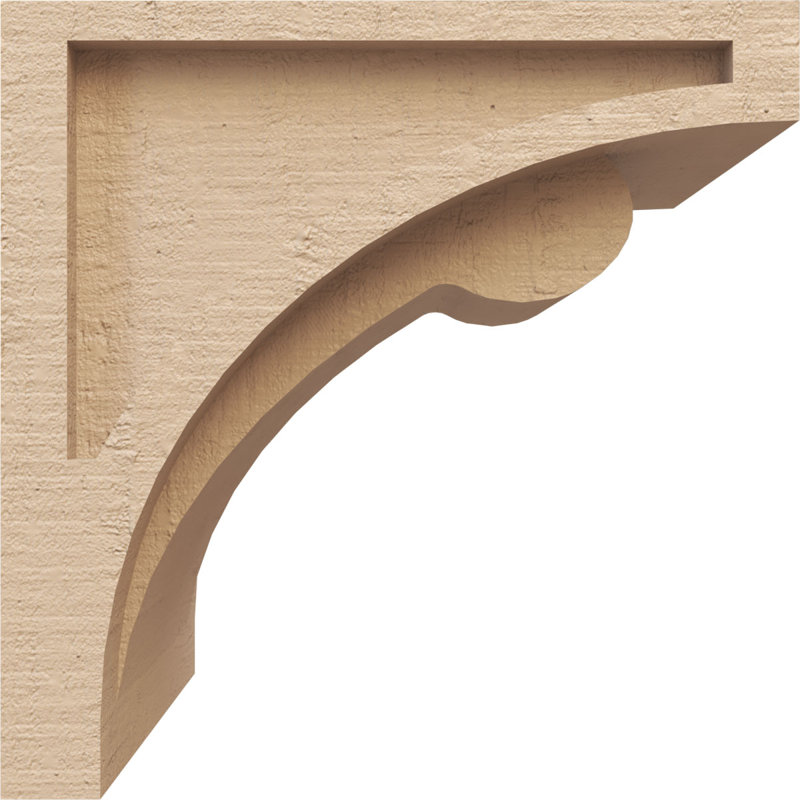 Bois de cèdre brut Viola TimberThane Corbel, apprêté brun clair, H 8 po x l 8 po x P 8 po