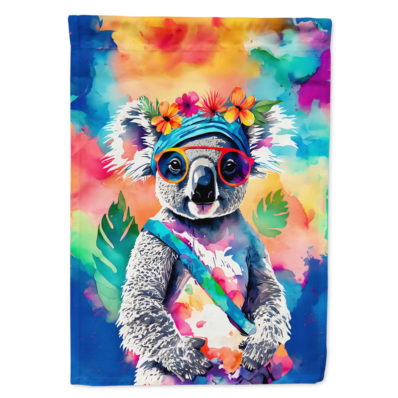 Drapeau de jardin hippie koala
