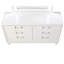 Commode Genoa G05790-D (sans miroir), blanc scintillant
