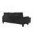 Sofa Chaise , BLACK