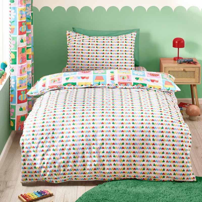 Curious Caterpillar Fitted Sheet, Cot Bed / Toddler (70 x 140cm)