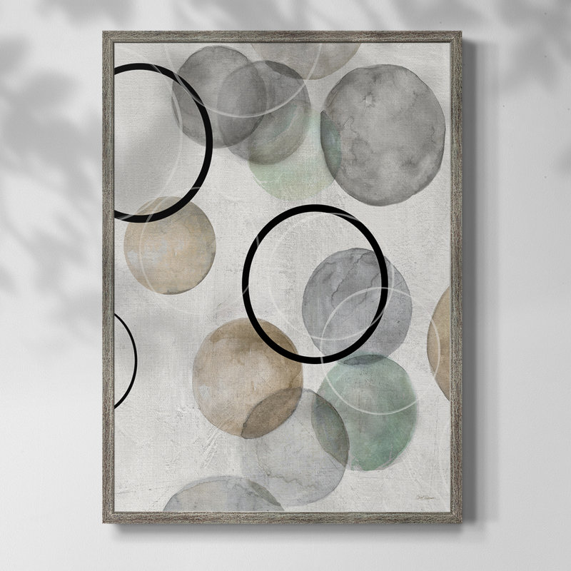 Bubbles I Framed Print - Solid Wood, 11" H x 9" W