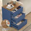 3-Drawer Nightstands with Outlets and USB Ports, 2 Pcs-1990650561