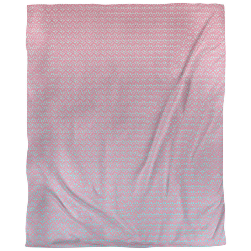 Housse de couette simple Katelyn Elizabeth, Housse de couette pour grand lit, Polyester brossé, Violet / gris