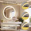 Miroir de salle de bain mural avec miroir à maquillage-1312584669
