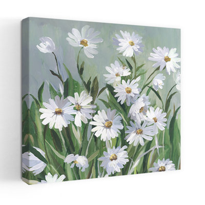 Paysage de marguerite tranquille et abstrait
