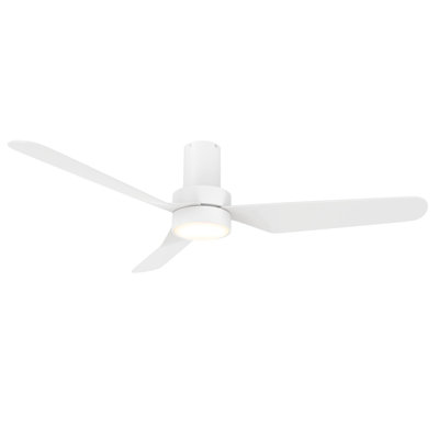 Ventilateur de plafond intelligent de 52 po avec télécommande Madrid, ensemble d'éclairage inclus, fonctionne avec l'assistant Google et Amazon Alexa, raccourci Siri.