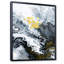 Or blanc et nuages de marbre jaune III - peinture sur toile-67229087-67229088