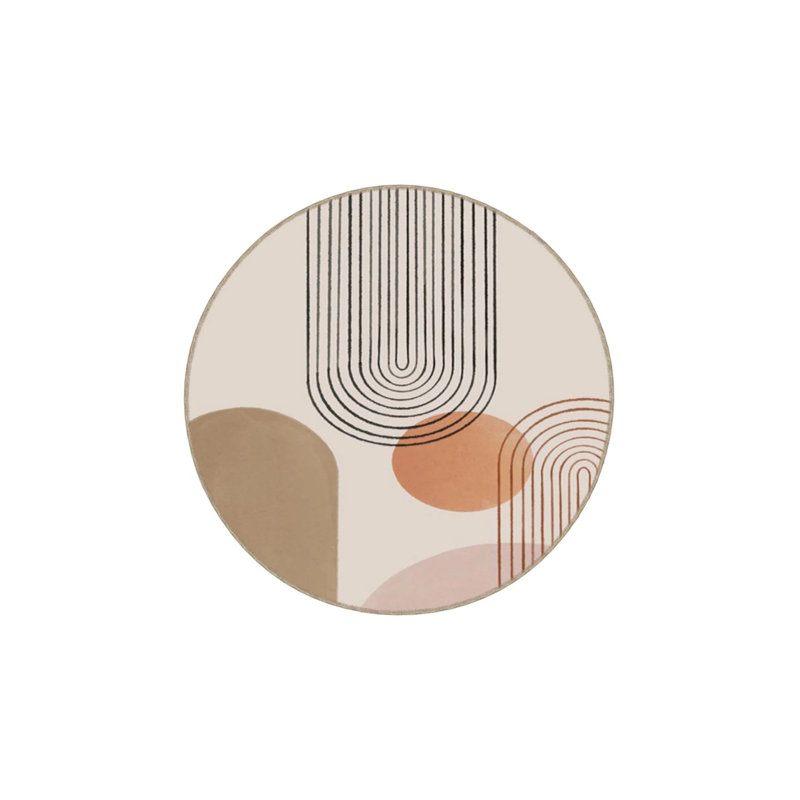 Base tissée à motifs en osier Hira et tapis lavable, Rectangle 2 pi 4 po x 4 pi