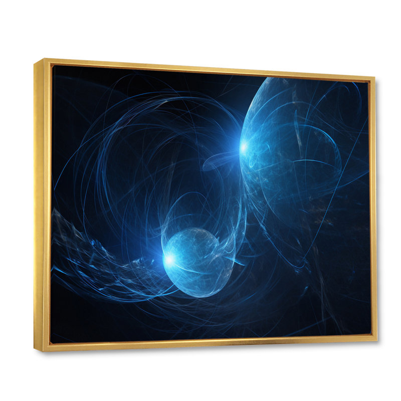 «Bright Star Dance Stellar Harmony», reproduction sur toile, H 34 po x l 44 po x P 1,5 po, Cadre flottant doré