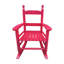 s Chaise berçante, rouge rosé envoûtant - pour tous les espaces intérieurs et extérieurs. Dossier en bois franc massif.