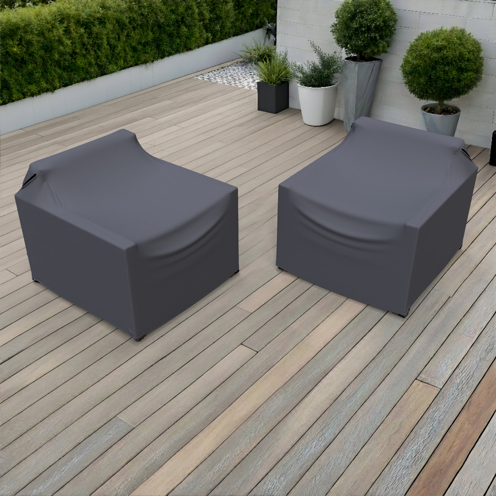Kesia Acacia Outdoor Lounge Chair Covers
