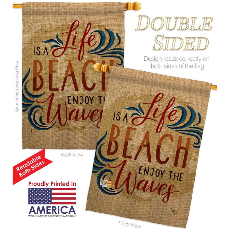 Double Sided 40'' H x 28'' W Polyester House Flag