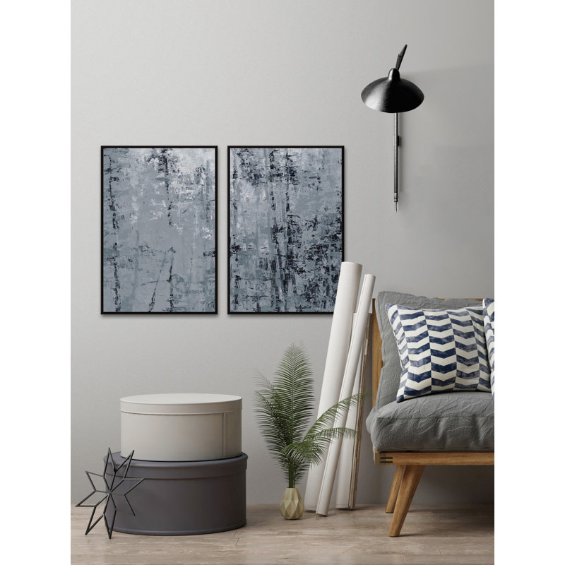 « forest shadow » par parvez taj,-floater frame, ensemble d’image multi-pièces sur toile, H 18 po x l 12 po x P 1,5 po