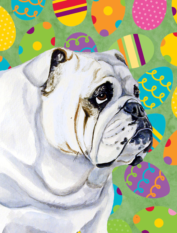 Drapeau de jardin Atara, Bulldog (gris)