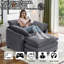 Fauteuil surdimensionné en velours côtelé de 40 po avec repose-pieds Cloud-941363022