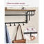 Wall-Mounted Coat Rack With Storage Shelf And Hanging Rod - Durable Wall Hook Rack For Entryway, Bathroom, Laundry Room - Rustic Design