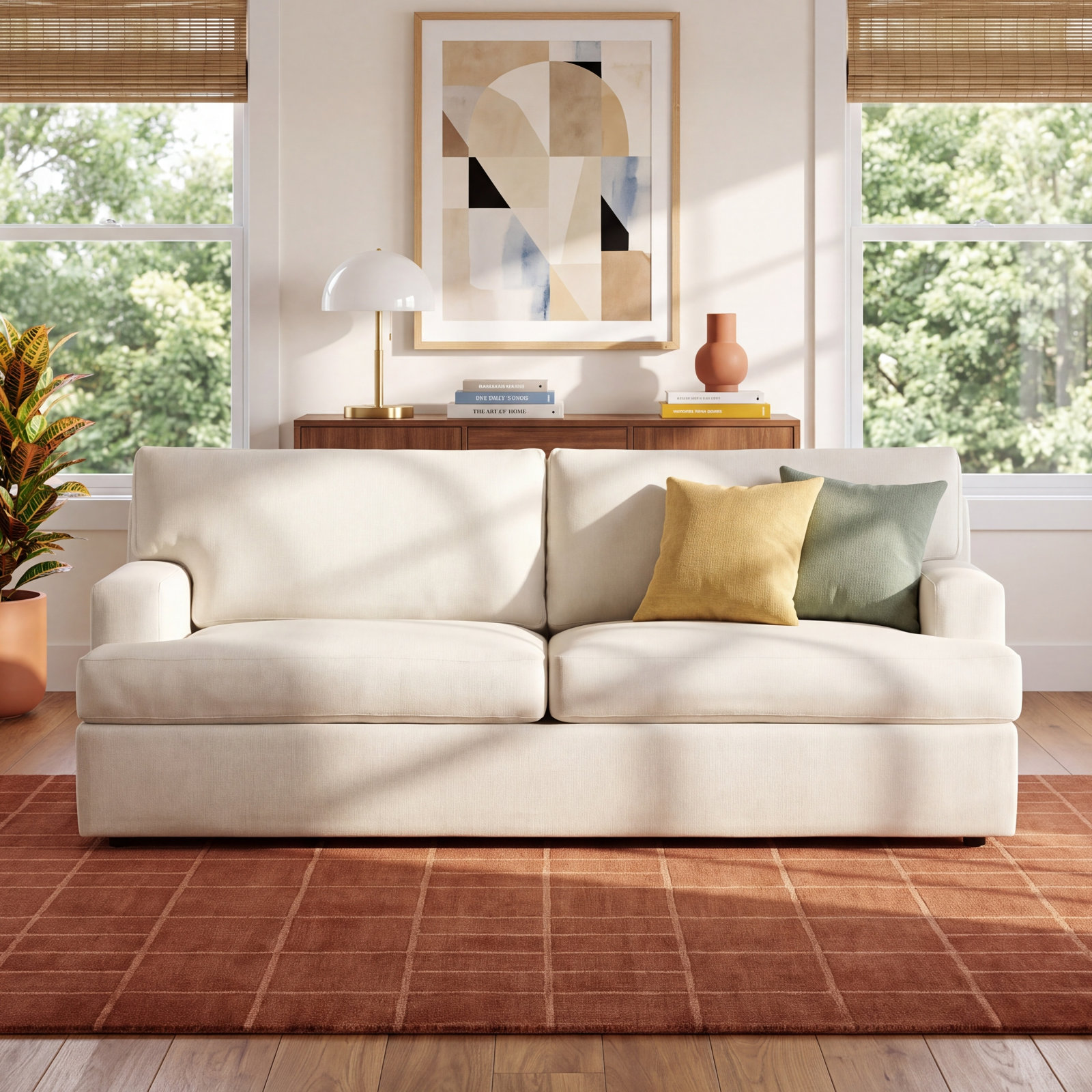 Cleo 84'' Sofa, Bedford Cloud Performance Corduroy