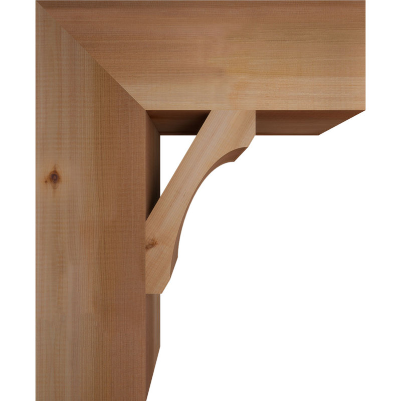Support en bois rustique Legacy Block, Cèdre rouge, Lisse, H 22 po x l 5,5 po x P 18 po