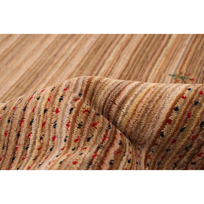 Kashkuli Gabbeh Brown Rug 5'0" x 7'11"