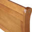 Lit plateforme simple en bois massif - tête de lit et design, convient au matelas, sans sommier, facile à assembler, avec ressort