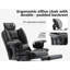 Fauteuil de direction à structure en acier Workspace avec rembourrage en mousse viscoélastique, appui-tête réglable, dossier haut et mécanisme de levage