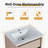 Kohlten 24" Wall-Mounted Single Bathroom Vanity Set, Floating Bathroom Vanity with 2 Drawers, Ceramic Basin Sink Top-86773706