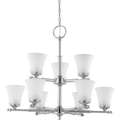 Lustre linéaire moderne à 9 lumières Hinde