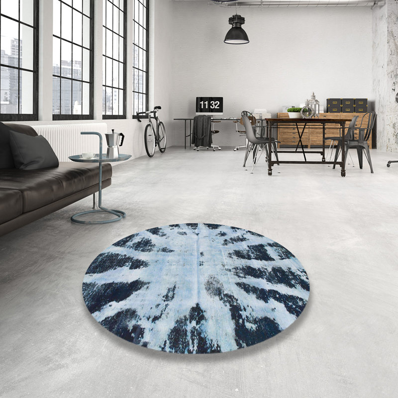 Tapis abstrait moderne 914, Rond 3 pi