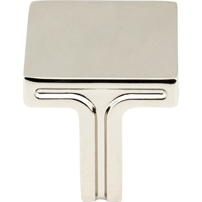 Anwick Square Knob, Polished Nickel