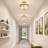 Mid-century Modern 4 - Light Pendant Light Dimmable Semi Flush Mount Chandelier