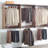 Devi Oak Wall Mounted Wood Closet System-1228098321