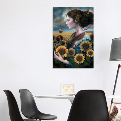 Sunny 1 Piece Wrapped Canvas Painting