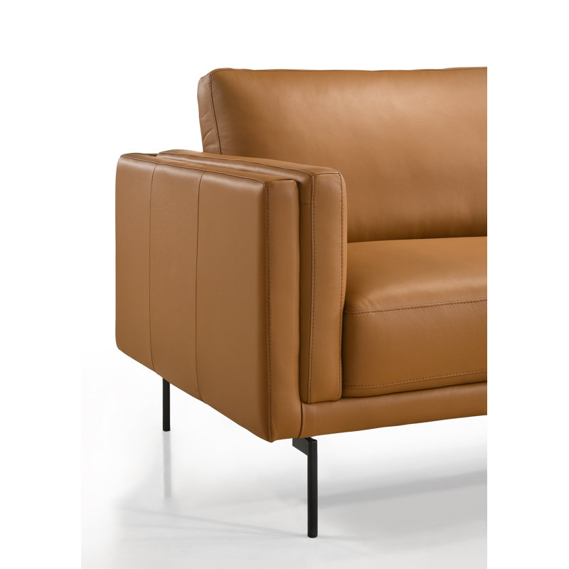 Revelstoke 86'' Leather Sofa, Saddle Genuine Leather