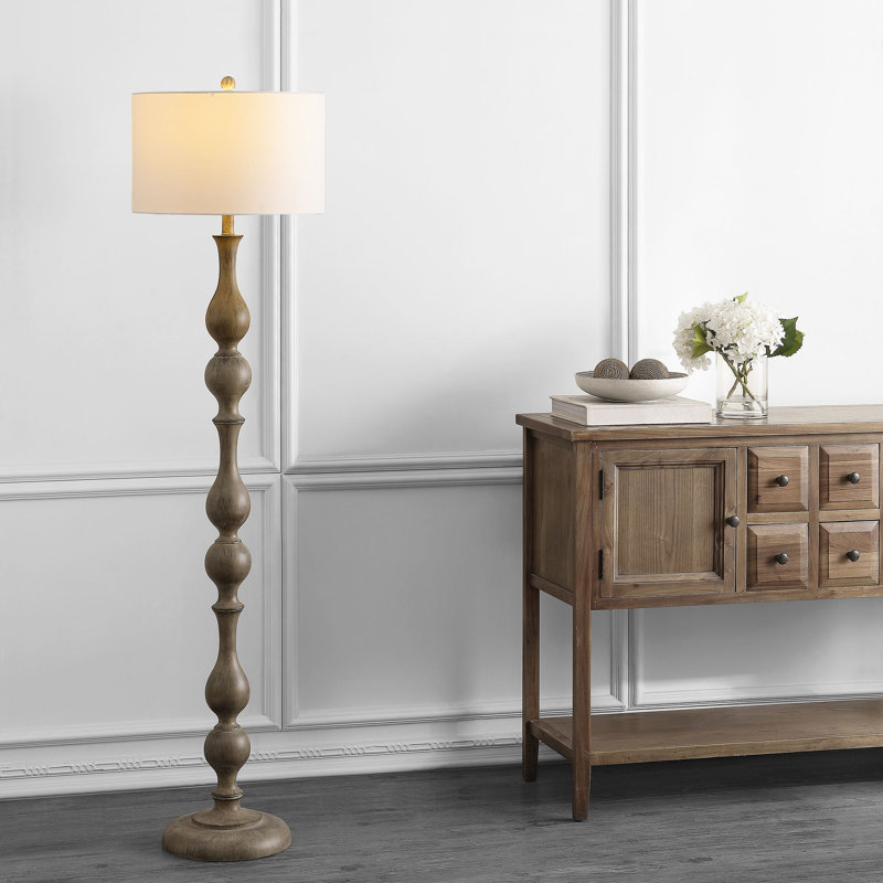 Buser 64'' Brown Traditional Floor Lamp