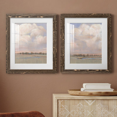 «Billowing Clouds», reproduction d'art encadrée prête à être accrochée