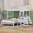 Twin over Full 3 Drawer Standard Bunk Bed with Built-in-Desk by Cosmic