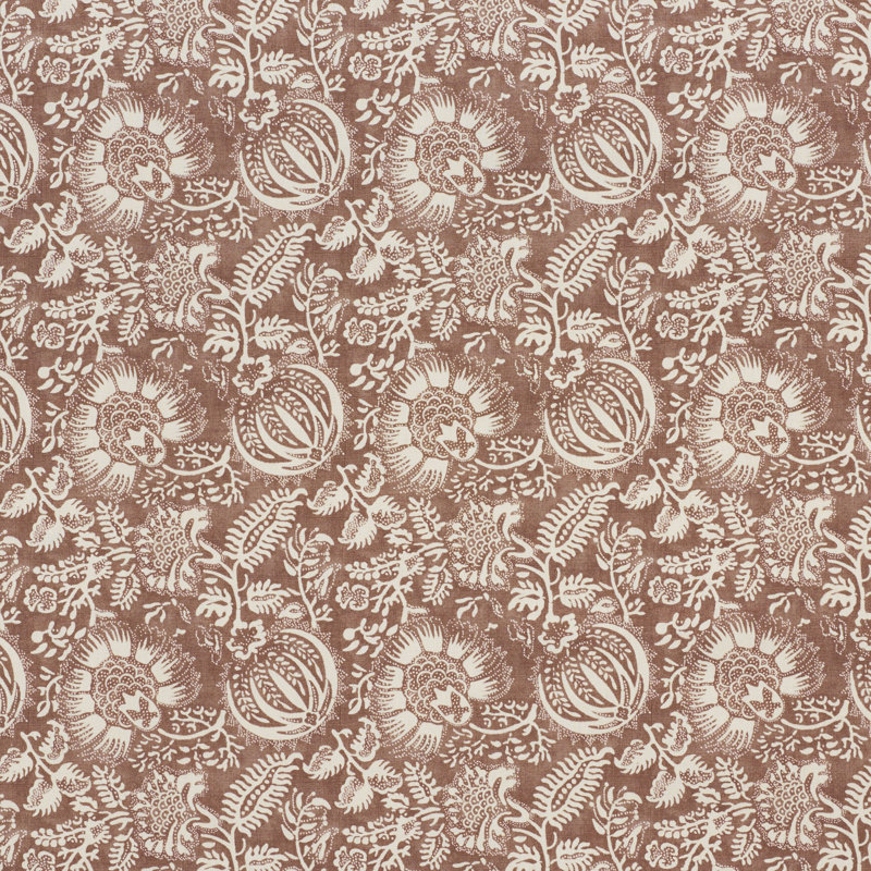 Pomegranate Print Fabric, Russet