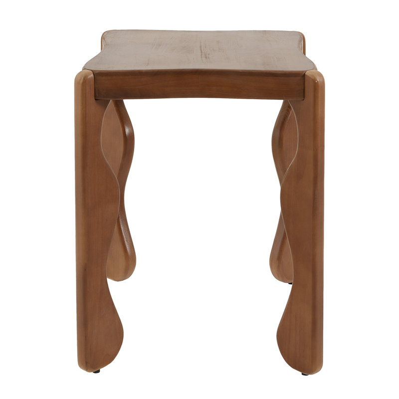 Avenor Solid Wood End Table, 18.5''Wx16.14''Dx20.47''H