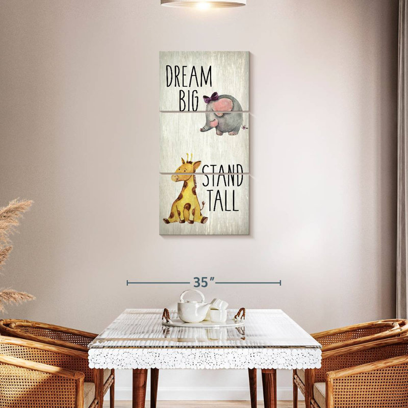 «Dream Big I», H 44 po x l 21 po