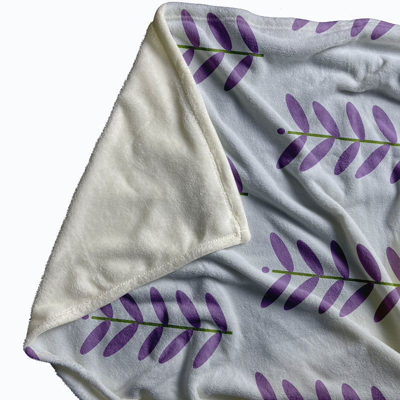 Lolita Plain Weave / Muslin Throw Blanket, Lavender