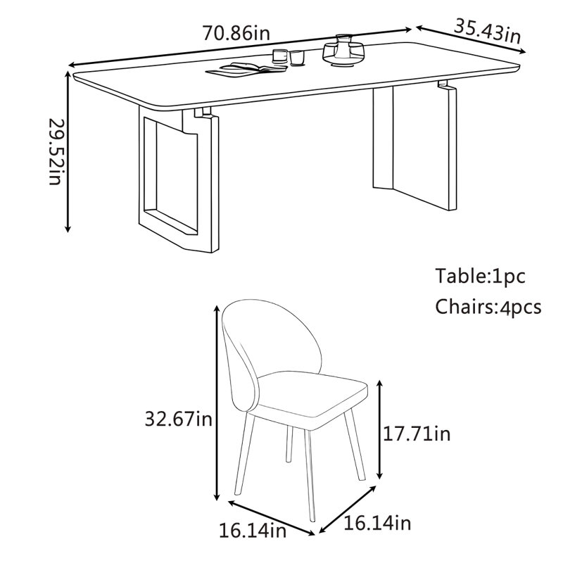 Natale, 29.52"H x 70.86"L x 35.43"W