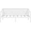 Lit de jour blanc simple avec lignes épurées, multi-usage dans la chambre à coucher ou le salon, système de support solide, rangement sous le lit de jour, avec élégance simple, chambre double, système robuste-1648484938-1648484939