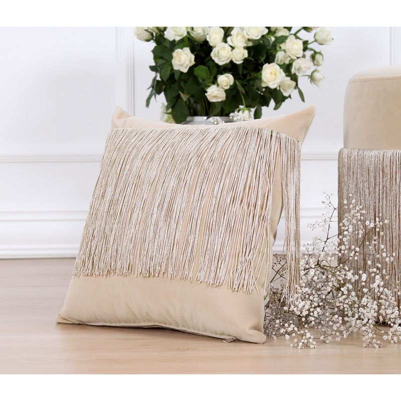 Harrell Square Euro Cushion, Cream